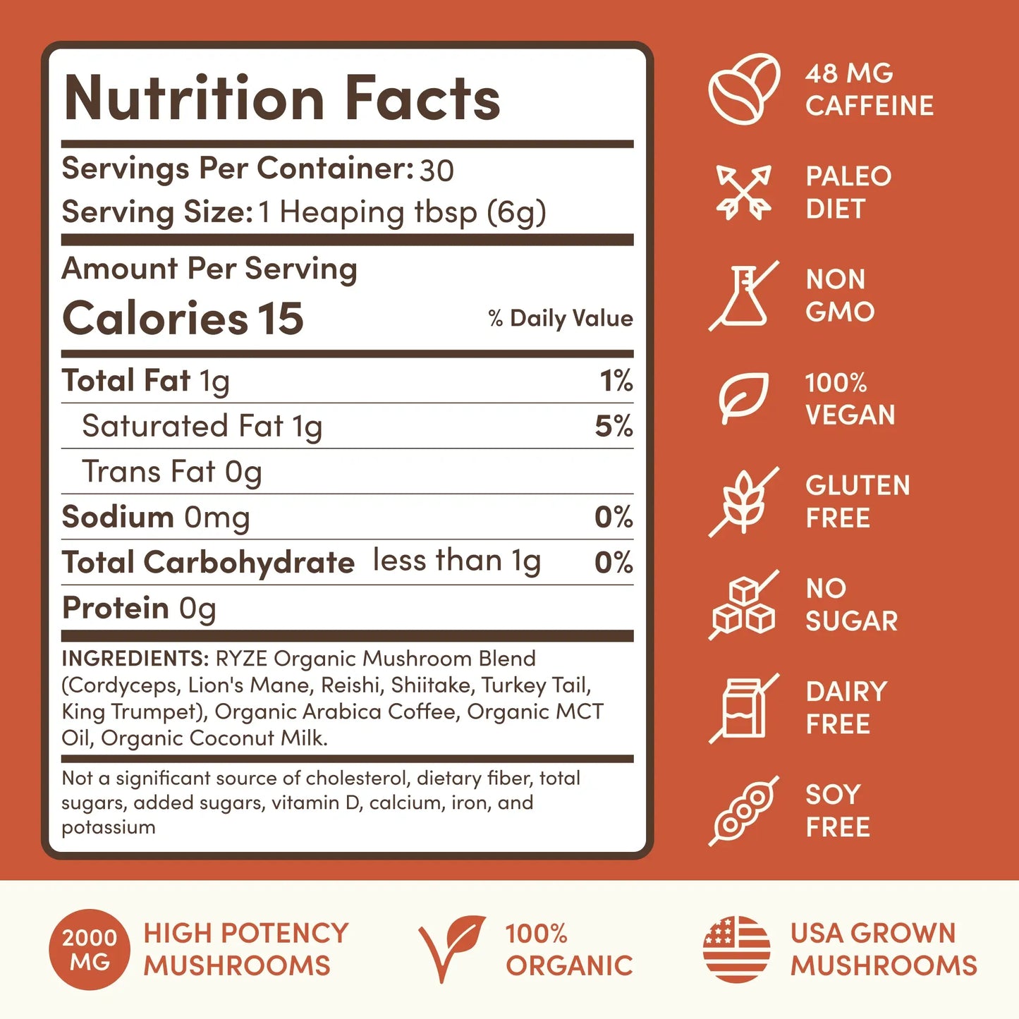 Mushroom Coffee (1 pack - 30 Servings) - VDZ0