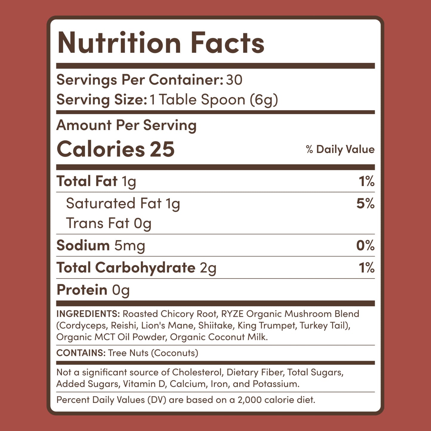 Mushroom Chicory (30 Servings) - O1DG