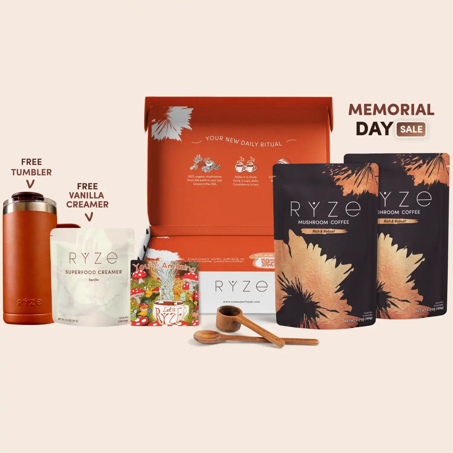 Mushroom Coffee Dark Roast Starter Kit (Upgrade) - 67UU