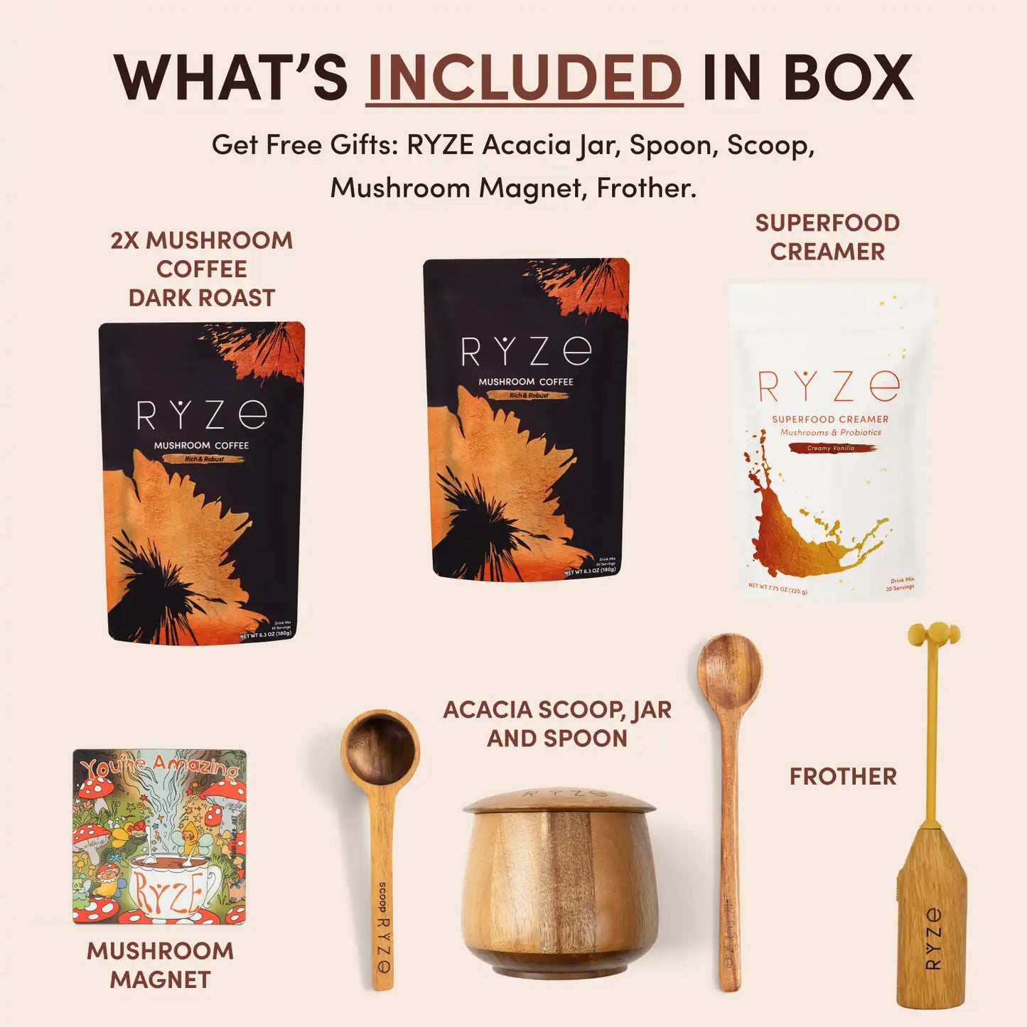 Mushroom Coffee House Blend Ritual Set - 64BX