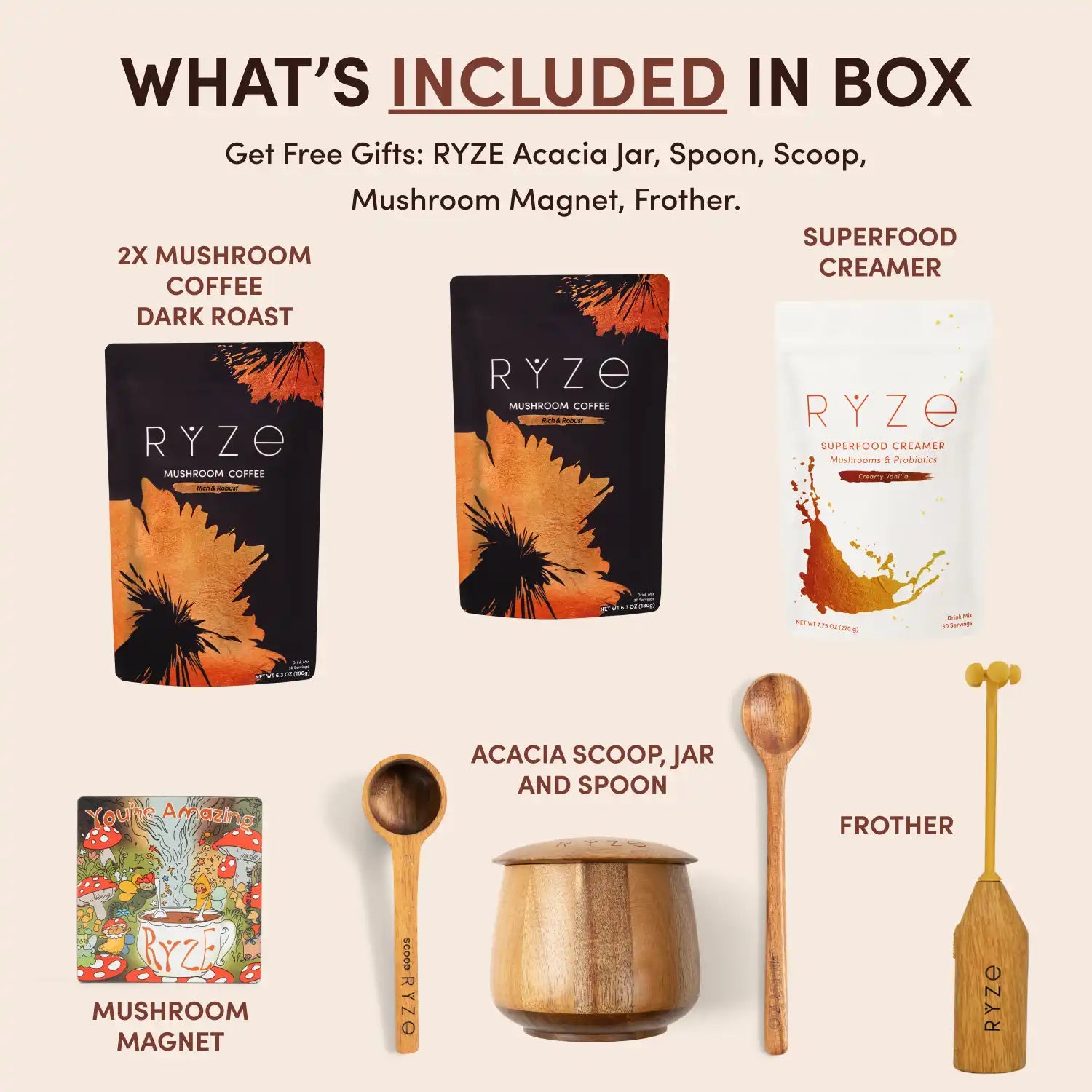 Mushroom Coffee Ritual Set - EDNI