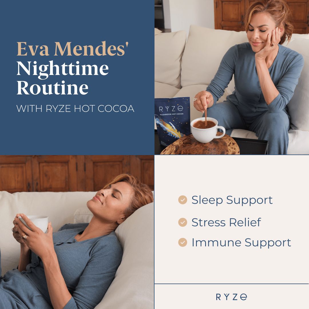 RYZE Hot Cocoa - with 6 Sleep Superfoods to Help Fall Asleep and Stay Asleep - VP1Q