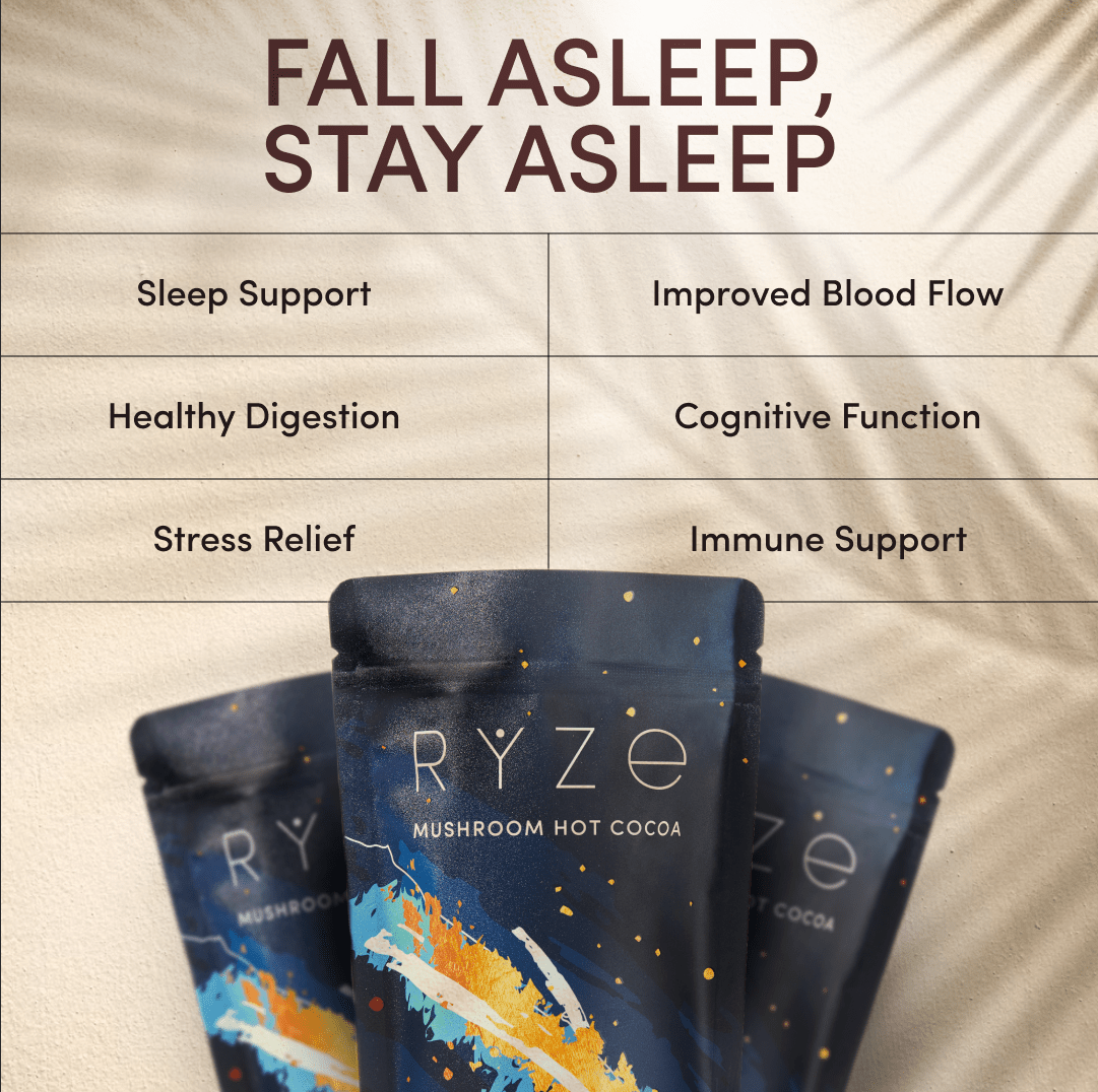 RYZE Hot Cocoa - with 6 Sleep Superfoods to Help Fall Asleep and Stay Asleep - VP1Q